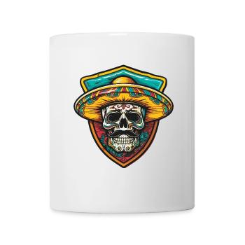 Mexican Skeleton Sombrero - Mug - white - Front