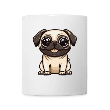 Carlin Chien Mignon - Mug blanc - blanc - Devant
