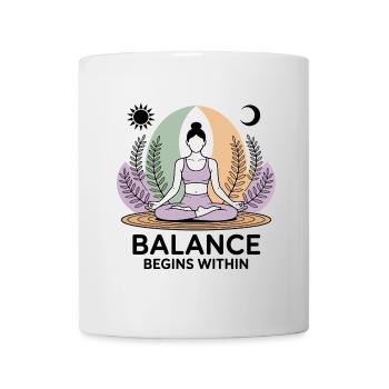 Balance Begins Within - Yoga - Mug - white - Front