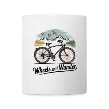Wheels & Wander – Bergabenteuer - Tasse - Weiß - Vorne