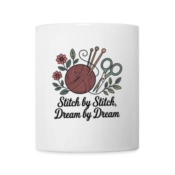 Point par point, rêve par rêve - Mug blanc - blanc - Devant