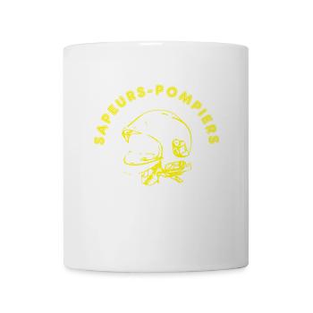 sapeurs-pompiers casque - Mug blanc - blanc - Devant