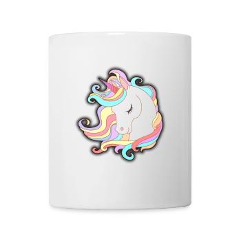 Licorne Pastel Rêve Illustration - Mug blanc - blanc - Devant