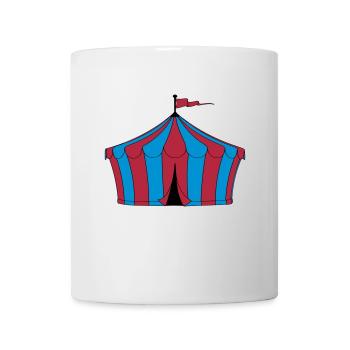 tente de cirque - Mug blanc - blanc - Devant