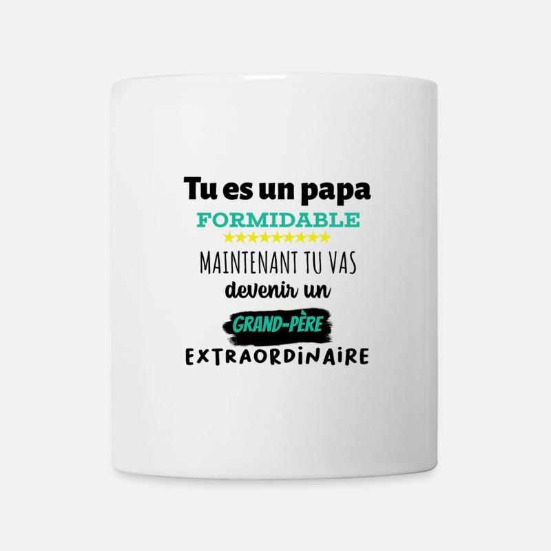 Futur grand-père cadeau annonce de grossesse - Mug blanc - blanc