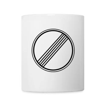 Traffic Sign T-Shirt Speed Limit - Mug - white - Front