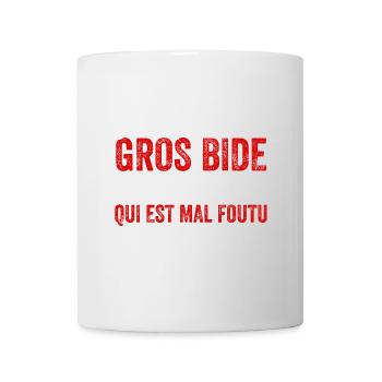 J'ai Pas Un Gros Bide Humour Sarcasme - Mug blanc - blanc - Devant
