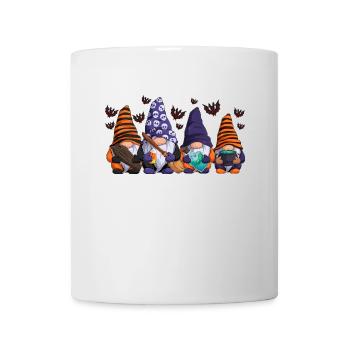 Halloween Nains Gnome Elfes Chauve-souris - Mug blanc - blanc - Devant