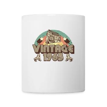 1965 Anniversaire né en 1965 Retro Vintage - Mug blanc - blanc - Devant