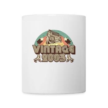 2003 Anniversaire né en 2003 Retro Vintage - Mug blanc - blanc - Devant
