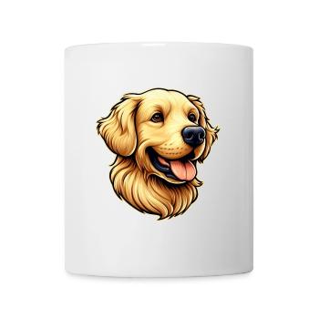Golden Retriever Dog Head - Mug - white - Front