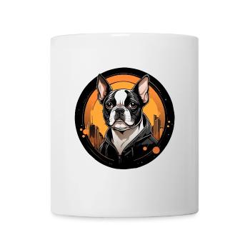 Bouledogue Français Frenchie Portrait en cercle - Mug blanc - blanc - Devant