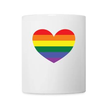 RAINBOW HEART - Tasse - Weiß - Vorne