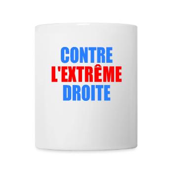 contre lextreme droite - Mug blanc - blanc - Devant