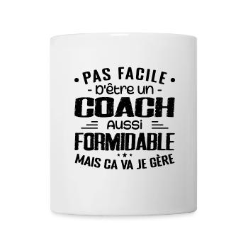 COACH Sports Coach Geschenk Coach Formidable - Tasse - Weiß - Vorne