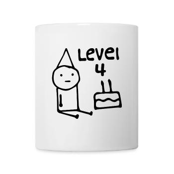 4th Birthday Party Funny 4 Years Old Birthday Kids - Mug blanc - blanc - Devant