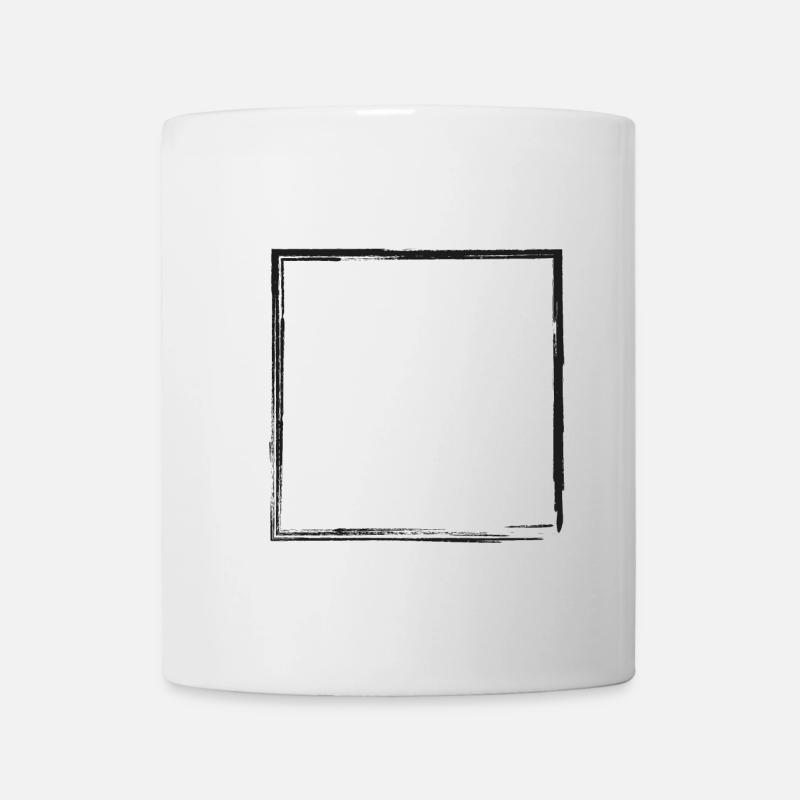 Carré - Mug blanc - blanc