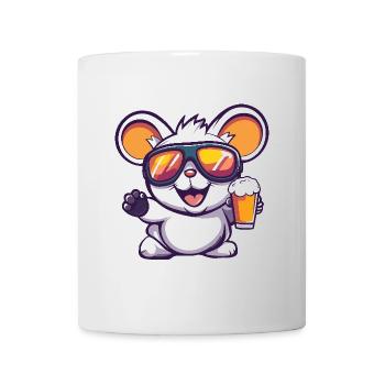 Bière après-ski Mouse - Mug blanc - blanc - Devant