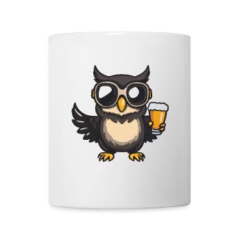 Eule Apres Ski Bier - Tasse - Weiß - Vorne