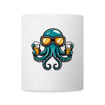 Octopus après-ski beer - Mug - white - Front