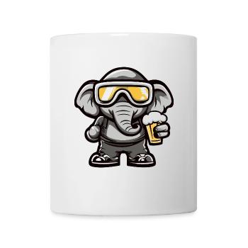 Mammut Après-Ski Bière Bande dessinée - Mug blanc - blanc - Devant