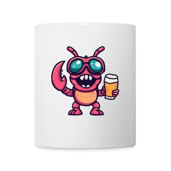 Hummer Krebs Apres Ski Bier Comic - Tasse - Weiß - Vorne