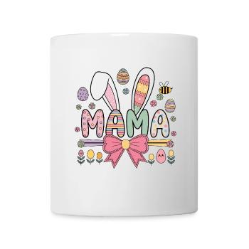 Jour de Pâques Femmes Léopard Mama Lapin Lapin - Mug blanc - blanc - Devant