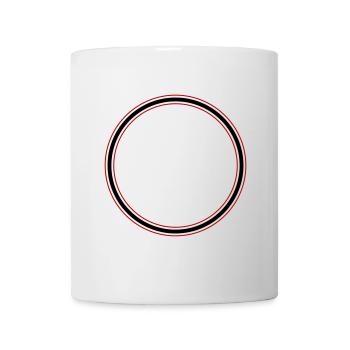 Kreis Symbol - Tasse - Weiß - Vorne