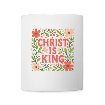 Jesus Ist König Christliche Glaubensfrau - Tasse - Weiß - Vorne
