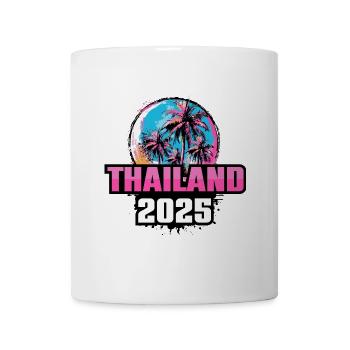 Thailand 2025 Palmen - Tasse - Weiß - Vorne