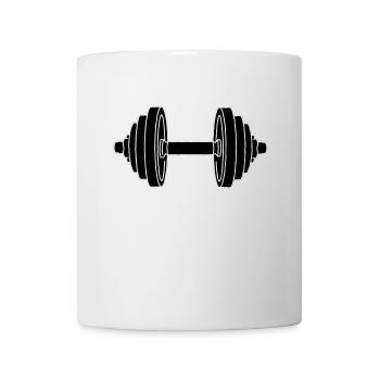 HANTEL Krafttraining 2 - Tasse - Weiß - Vorne