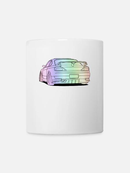 cool car colourful - Mug - white
