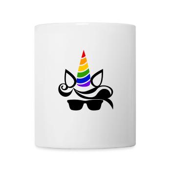 LGBT Unicorn Gay Pride Regenbogen Einhorn CSD - Tasse - Weiß - Vorne