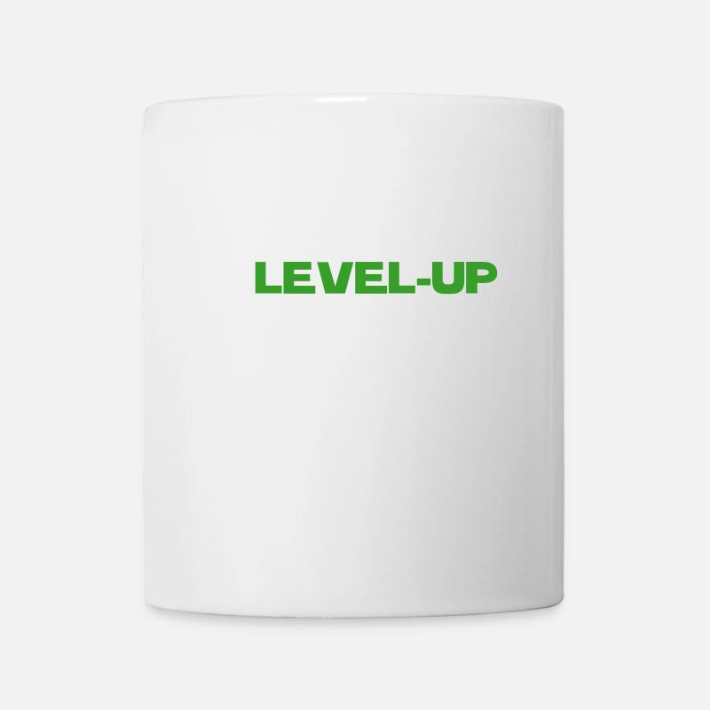 un_geek ne vieillit pas il Level up - Mug blanc - blanc