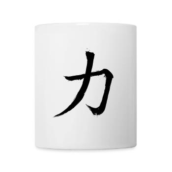 La Chine signe la force - Mug blanc - blanc - Devant