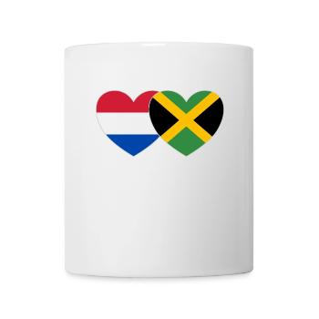 Holland Jamaika Flagge Herz - Tasse - Weiß - Vorne