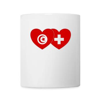 Tusenia Suisse Flag Heart - Mug blanc - blanc - Devant