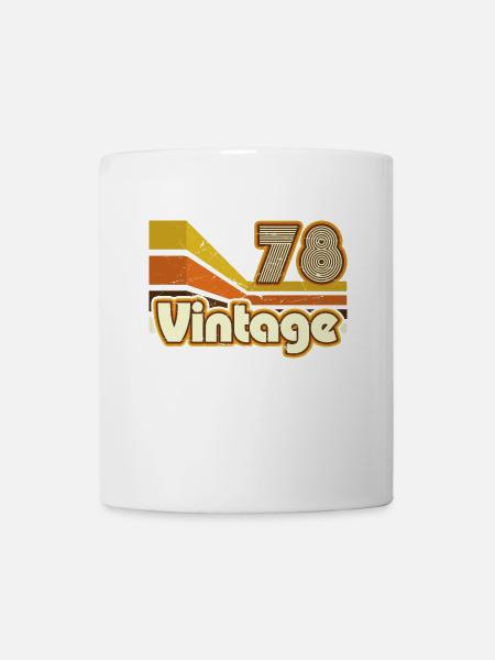 1978 Anniversaire né en 1978 Retro Vintage - Mug blanc - blanc
