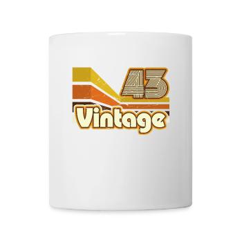 1943 Anniversaire né en 1943 Retro Vintage - Mug blanc - blanc - Devant
