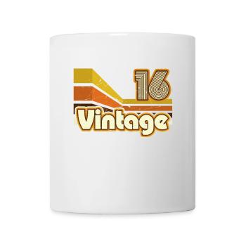 2016 Birthday born in 2016 Retro Vintage - Mug - white - Front