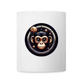 Monkey Porthole Window Astrology Stars Sky - Mug - white - Front