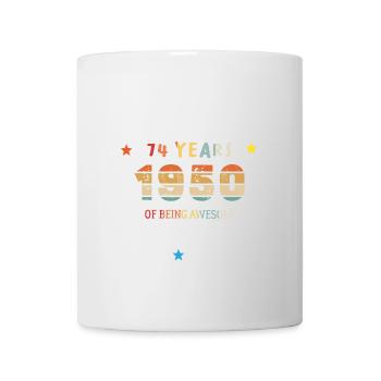 Awesome Since January 1950 Vintage 74 Year Old Birthday - Mug - white - Front