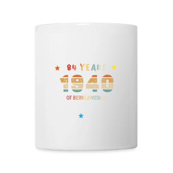 Awesome Since January 1940 Vintage 84 Year Old Birthday - Mug - white - Front
