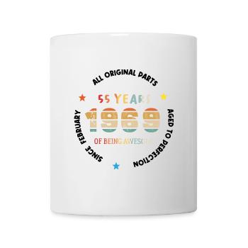 55 Years Old Made In 1969 Vintage February 1969 - Mug - white - Front
