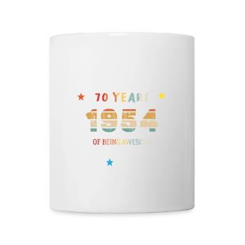 70 Years Old Made In 1954 Vintage March 1954 - Mug blanc - blanc - Devant