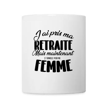 Ich bin in Rente gegangen, aber jetzt... - Tasse - Weiß - Vorne