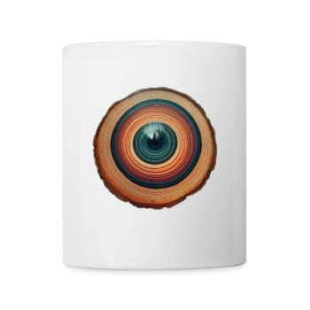 L’œil d’un arbre - Mug blanc - blanc - Devant