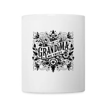 Nous faisons confiance à grand-mère, notre meilleure grand-mère - Mug blanc - blanc - Devant