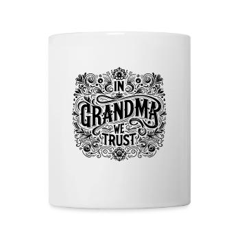 Nous faisons confiance à grand-mère, notre meilleure grand-mère - Mug blanc - blanc - Devant