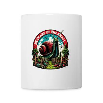 Giant snail, snail disaster, garden snail - Mug - white - Front